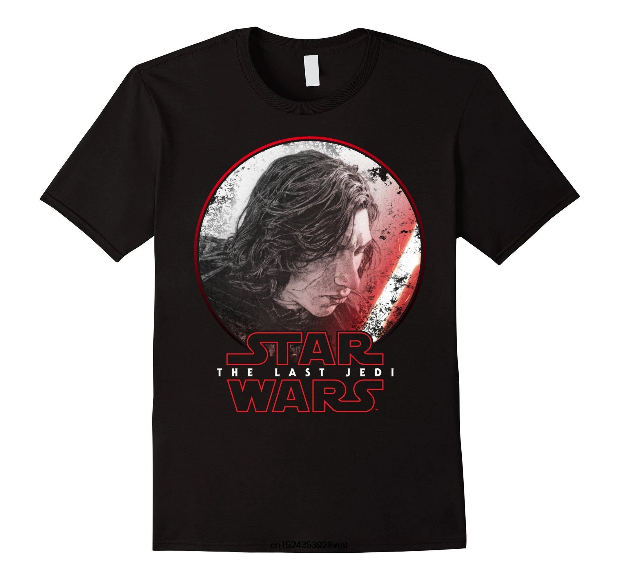 

Funny men t shirt novelty tshirt women Last Jedi Kylo Ren Sketch Portrait Graphic T-shirt