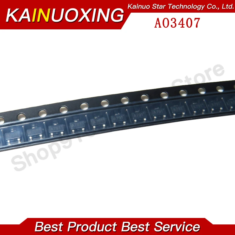 50 шт. AO3407 3407 Φ MOSFET A79T MOSFT P-Ch -30V -3.6A 64mohm транзистор с полевым эффектом новый и