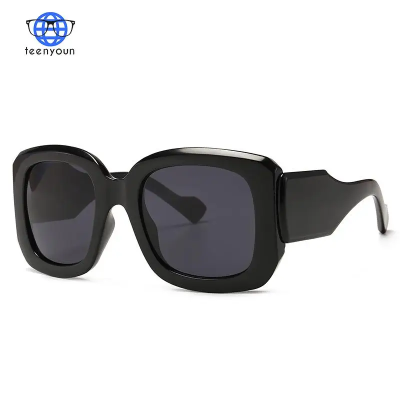 

Очки солнцезащитные TEENYOUN для мужчин и женщин, модные брендовые дизайнерские большие квадратные очки для девушек, 2021