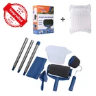 58 шт., роликовая кисть для краски, инструмент, Флокированный Edger, Офисная комната, картины для украшения стен, краска, украшение, домашняя краска, роликовая щетка, набор