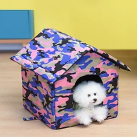 pet house thickened cat dog nest tent cabin pet bed tent cat kennel portable travel nest pet carrier waterproof outdoor 1 pcs
