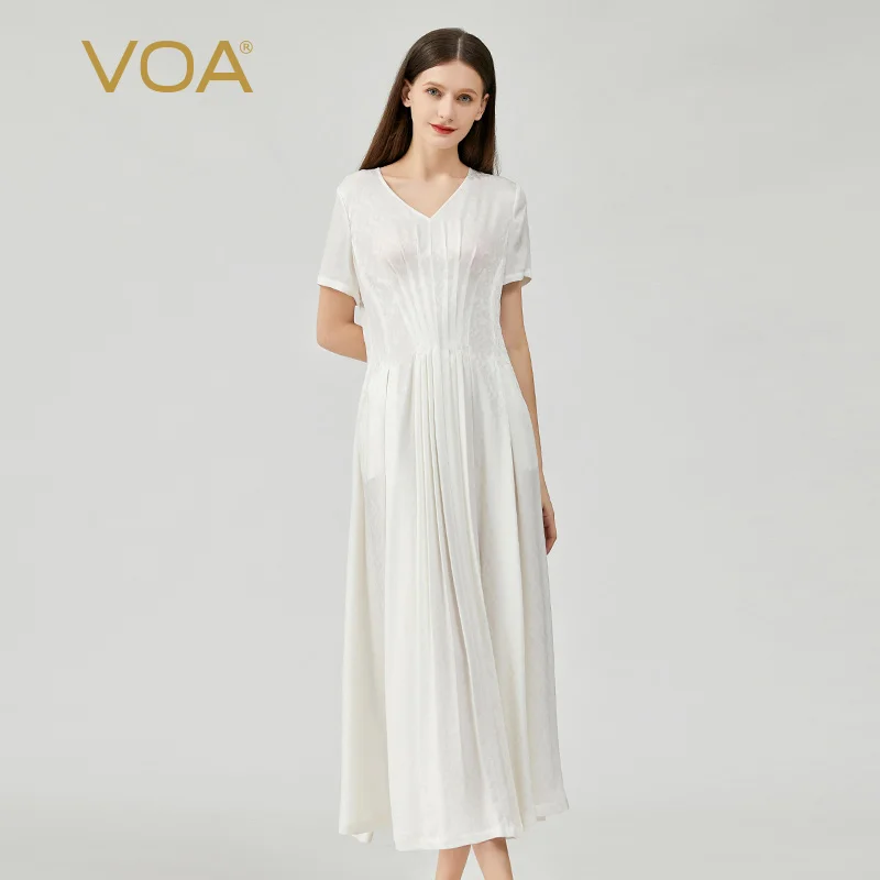 

VOA (Orphan) on sale 22m/m silk dress AE615
