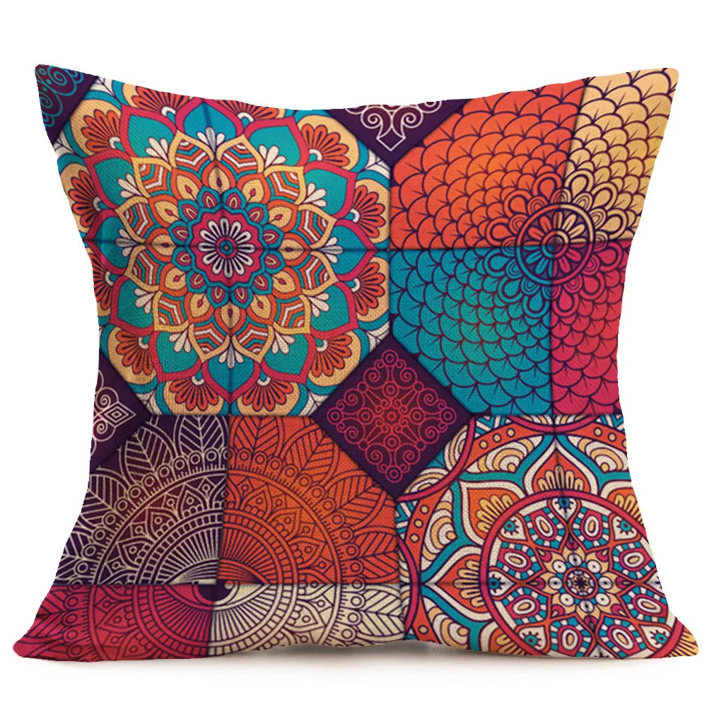 

New Bohemian Pattern Throw Line cotton Pillow Cover Car Cushion Cover Pillowcase sofa bed home decoration cushion cover