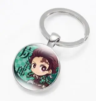 Аниме демон убийца Kimetsu no Yaiba серьги Kamado Tanjirou серьги для косплея для женщин мужчин 1:1 ювелирные изделия на заказ Прямая поставка - Окраска металла: keychain H