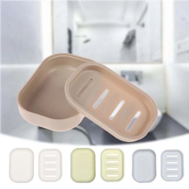 Пластиковый ящик для хранения мыла в ванной 4 цвета поднос органайзер домашние