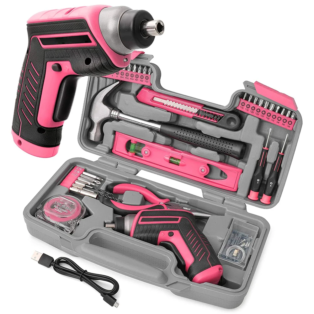 35 шт электрическая отвертка Набор инструментов для дома USB Перезаряжаемые
