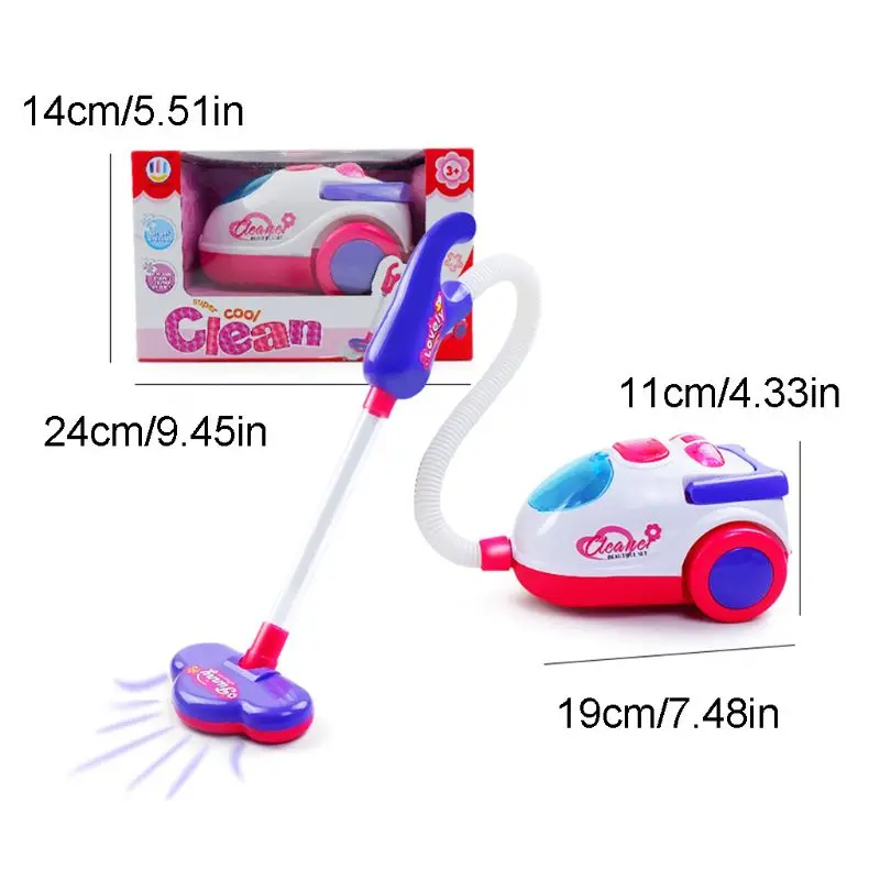 

Children's Electric Mini Vacuum Cleaner with Real Working Function USB Charging Kids Educational Toys