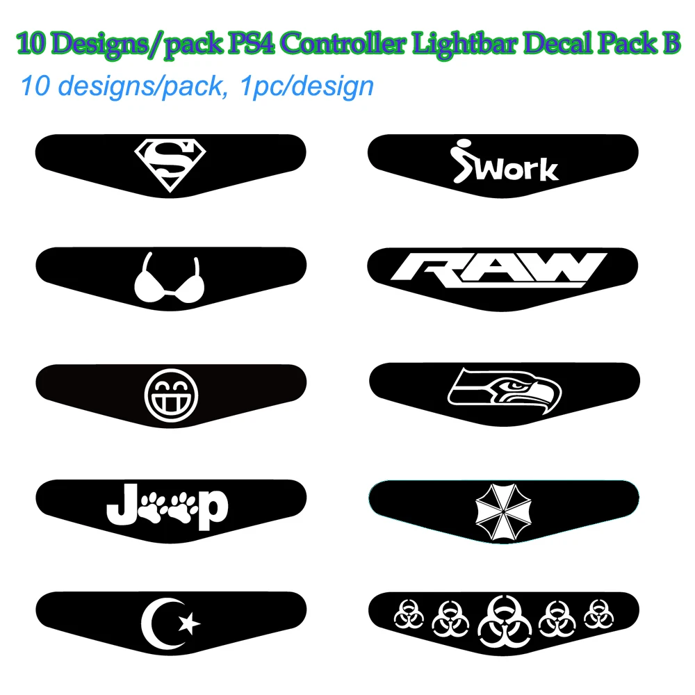 Стикеры для контроллера PS4 модные наклейки со светодиодсветильник кой чехол