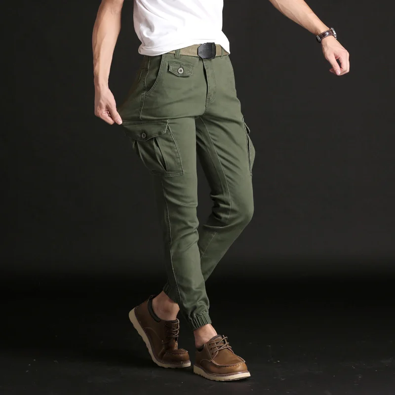 Брюки карго мужские стрейчевые с боковым карманом|Повседневные брюки| |