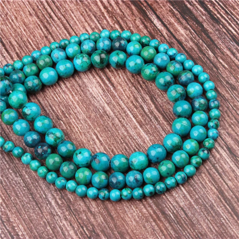 

Natural Emperor Green Stone Beads Round Beads Loose Beads For Making Jewelry DIY Bracelet Necklace 4/6/8/10/12 / MM
