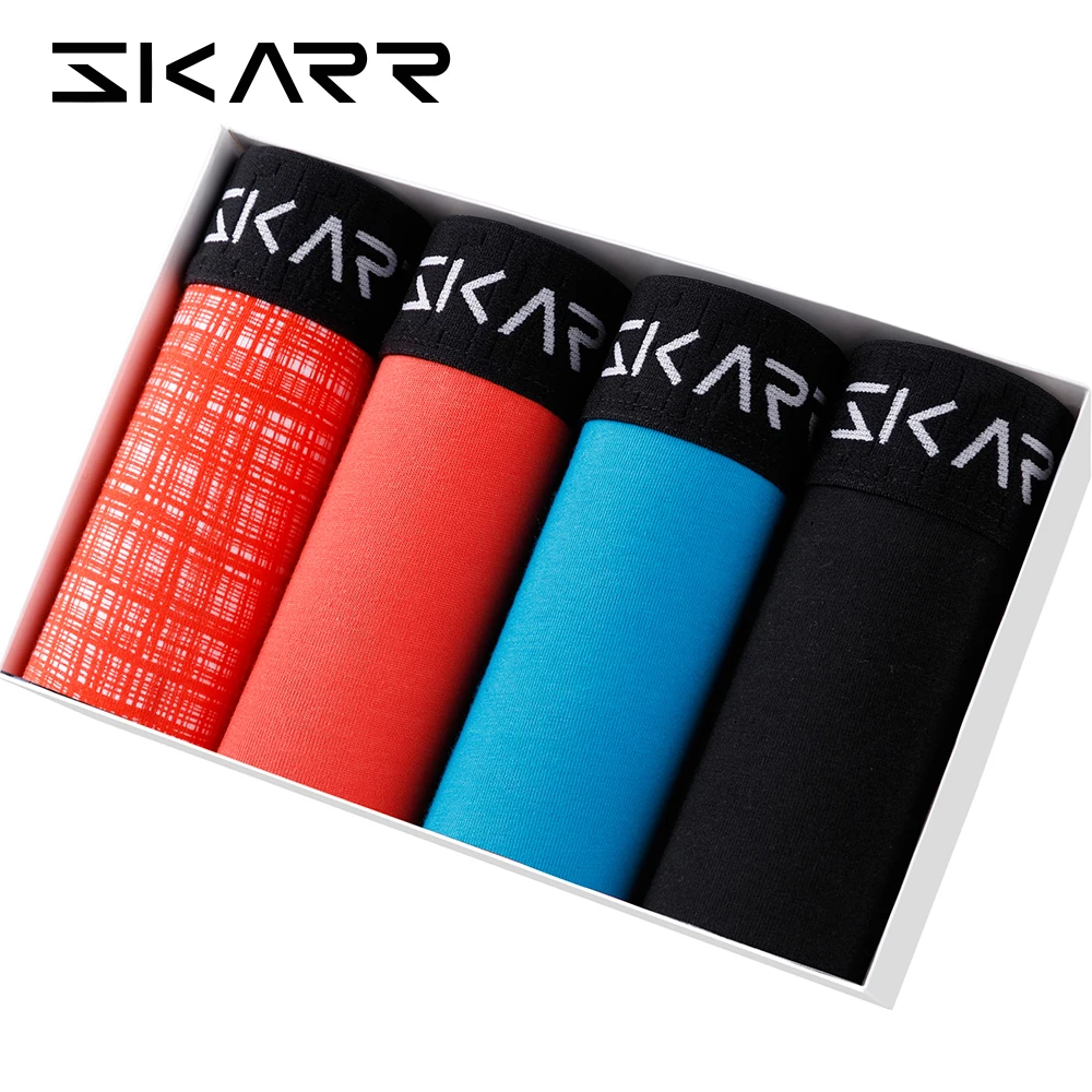 Трусы-боксеры мужские с принтом 4 шт./комплект | Мужская одежда