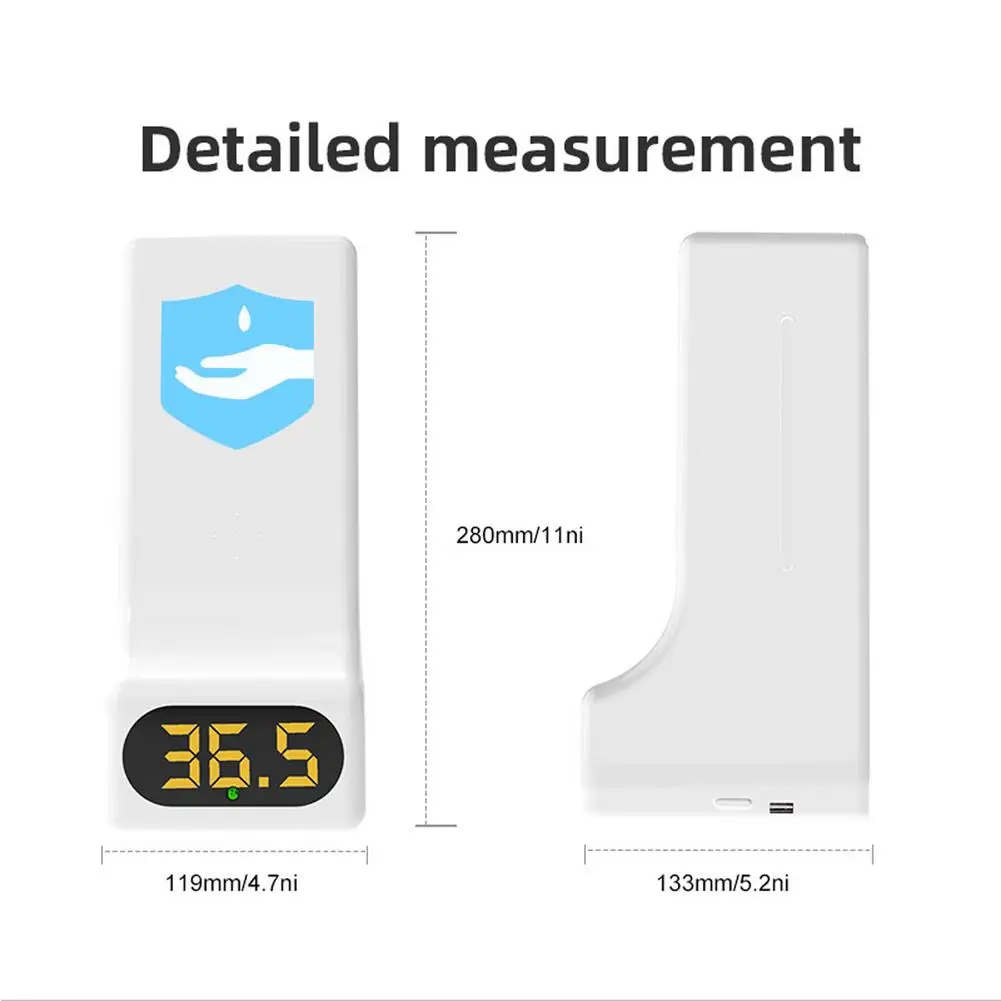 

Automatic temperature sensor soap dispenserTouchless intelligent foam soap dispenser Wall Mounted for bathroom hotel Kitchen