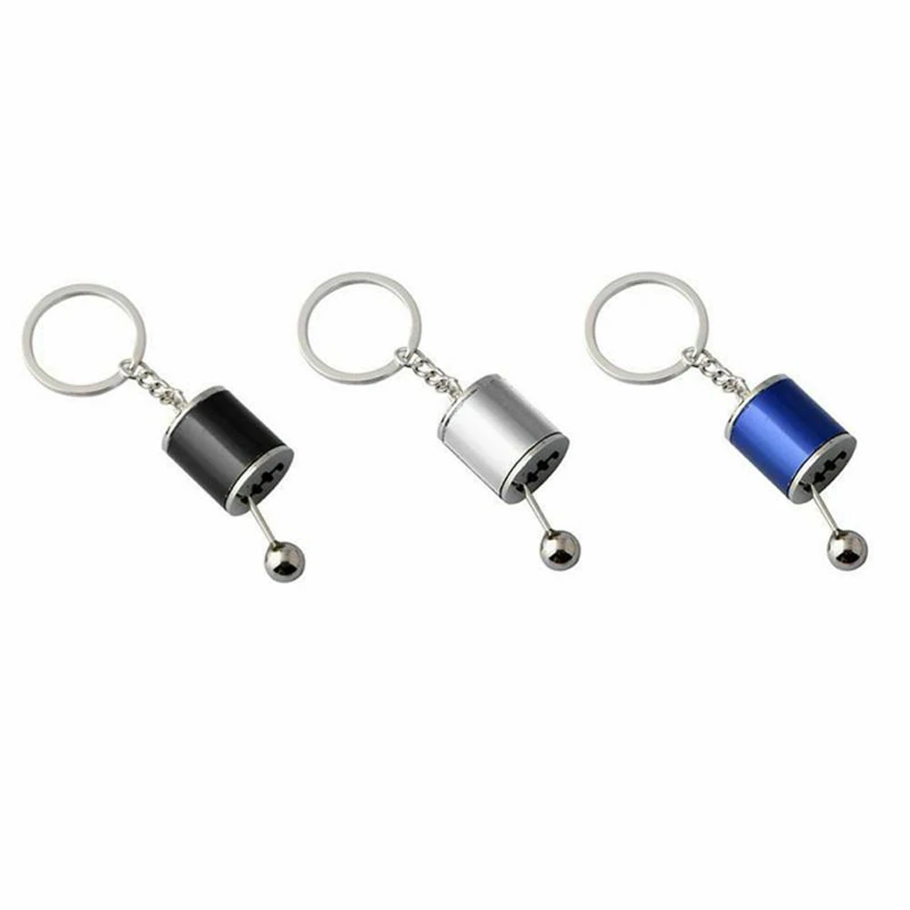 Модный черный брелок для ключей шестискоростная ручка переключения передач