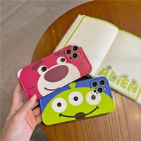 disney toy story alien cartoon mobile phone case for iphone 78 plus xxs xr xsmax 11 pro max 12pro max cute cellphone shell