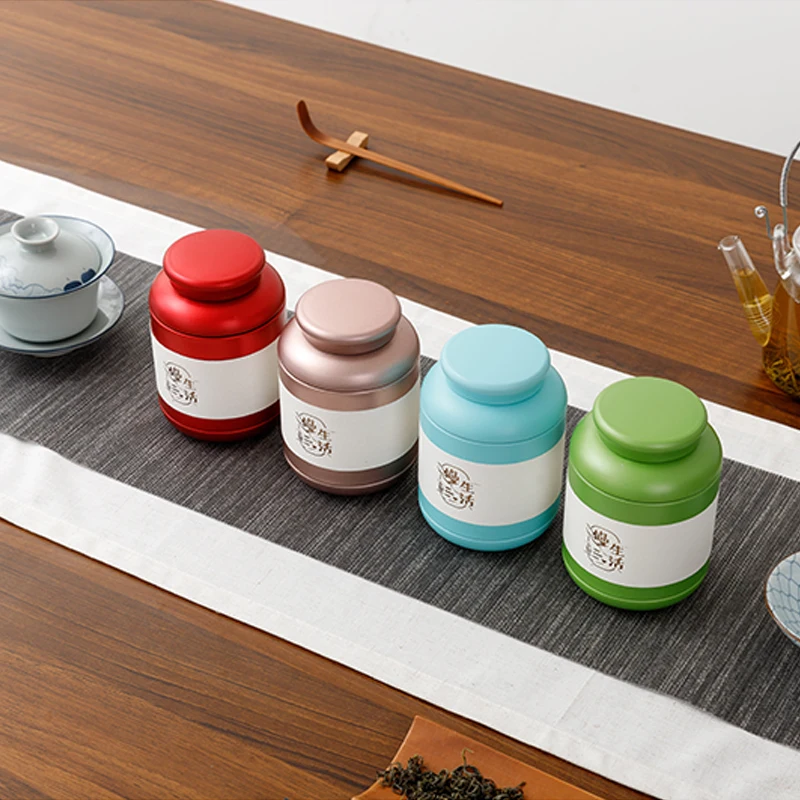 Xin Jia Yi Packaging High-quality Tea Aluminum Tin Small Customized Metal Multicolor Gift Cans Wholesale AirtightColor Tin Tube
