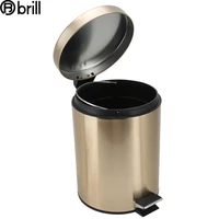 stainless steel trash can pedaled large capacity office kitchen garbage container home office storage papelera lixeira inox