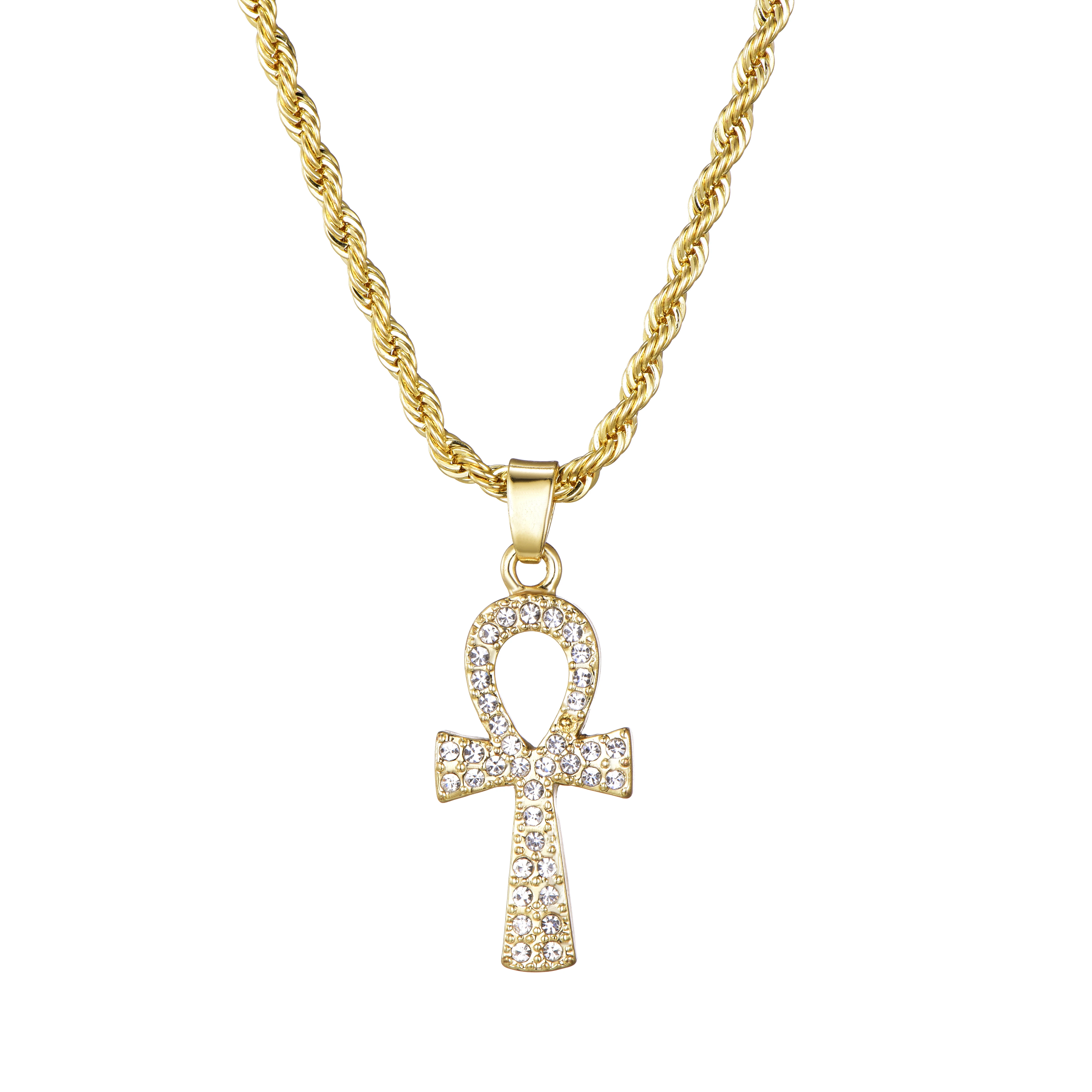 Ожерелье в стиле хип хоп из сплава украшенное кристаллами украшение на ногу для