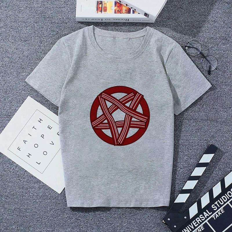 787934 Повседневная футболка с коротким рукавом мужская серая хлопковая крутая