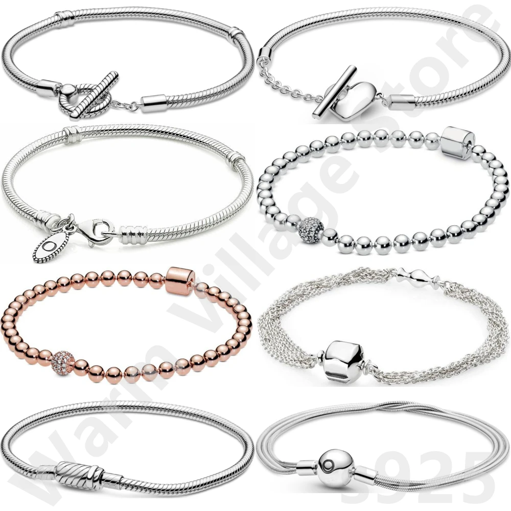 Браслет из серебра и Стерлинга 925 подходит для браслета нержавеющей стали -