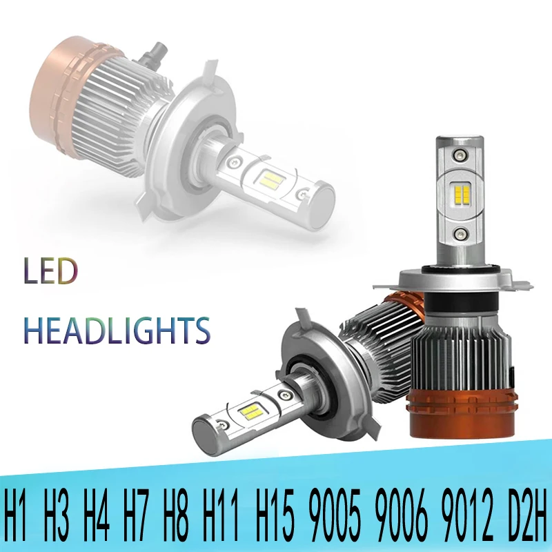 H1 H4 H7 H8 H9 9005 9006 HB3 HB4 5700K белый светильник Авто Headligh 2 шт. автомобилей головной