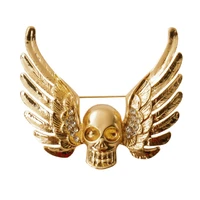 steampunk gothic demon angel skull satan metal pin frightening shirt sweater collar brooch party holiday fun gift
