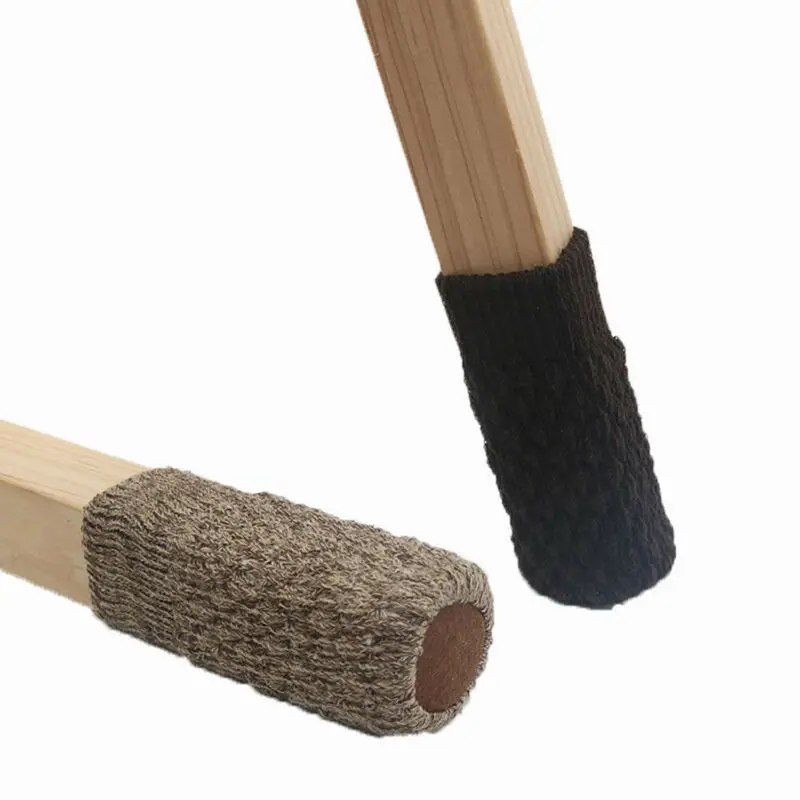 Домашний однотонный стиль 5 см * 8 4x прекрасный Настольный стул ножка вязаный шарф