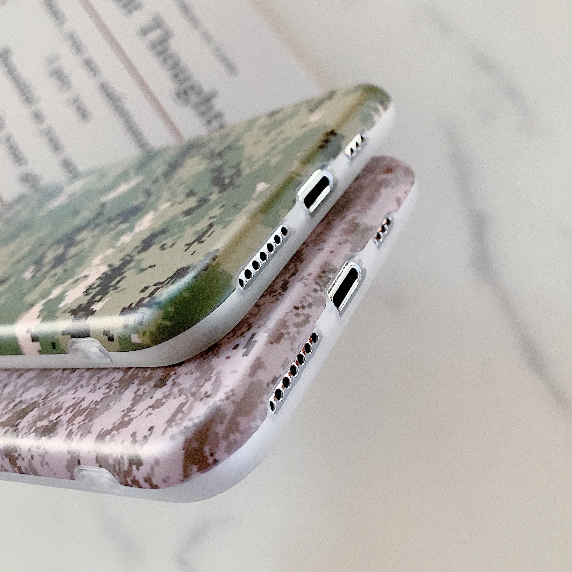 Камуфляжный зеленый чехол для телефона в стиле милитари iPhone 11 Pro 7 8 6s мягкая