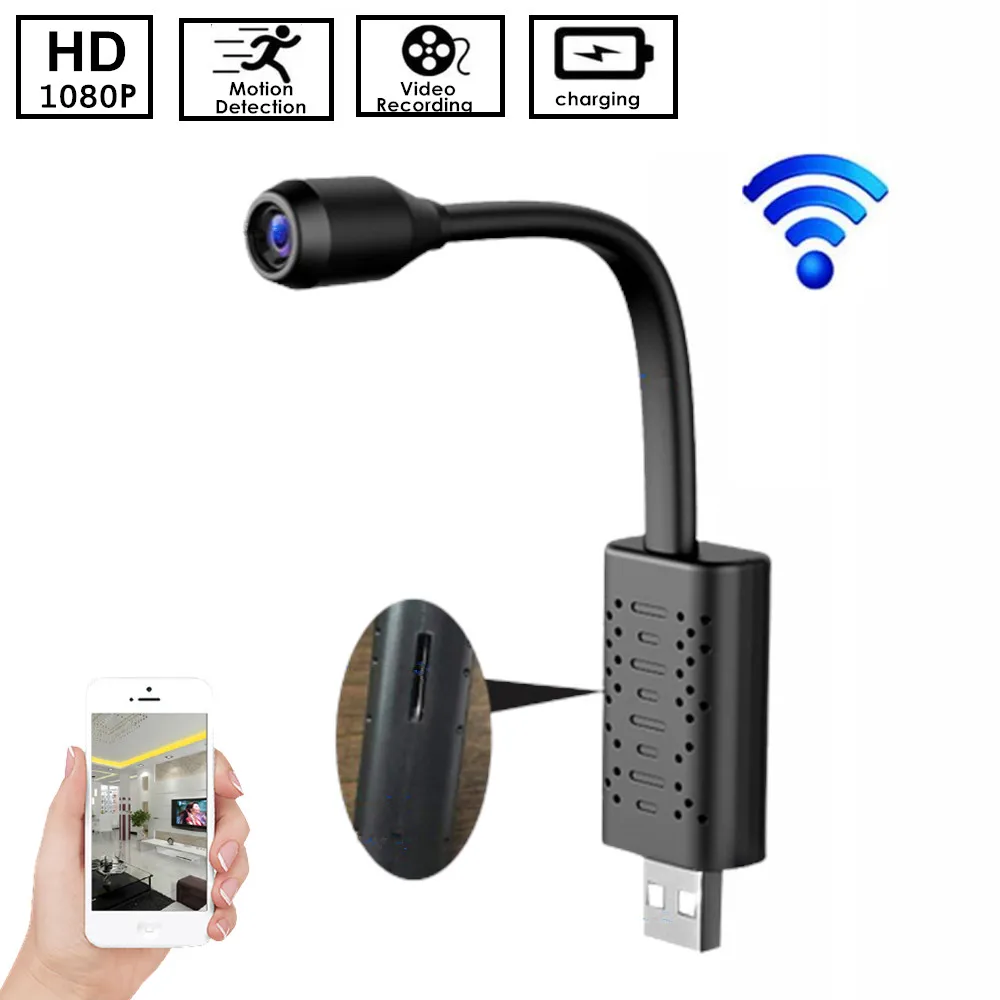 

Portable Mini USB HD Smart Wireless Wifi IP Camera Real-Time Monitor Video Record Cameras Micro Audio Record Camcorders For Home