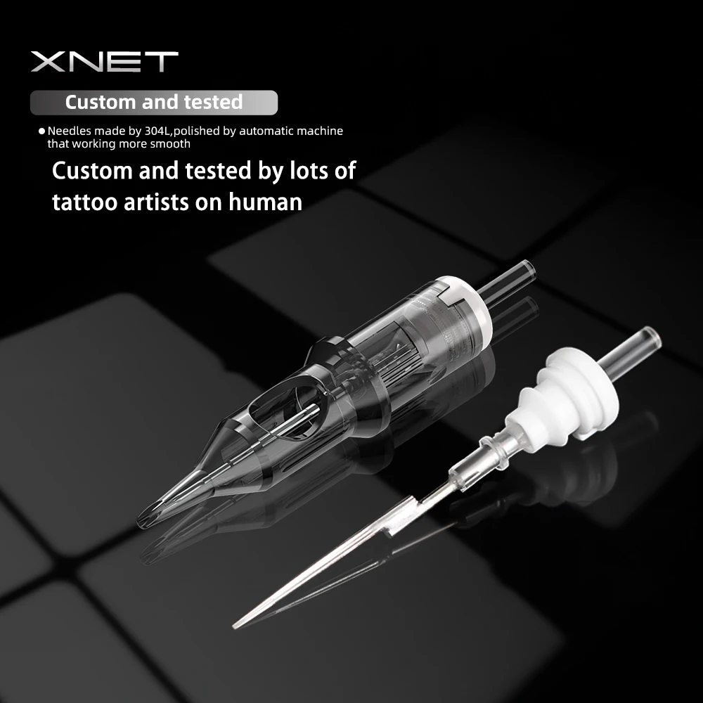 XNET VREX 20pcs Tattoo Cartridge Needle Round Magnum Disposable Sterilized Safety Permanent Makeup 5rm 7rm 15rm 19rm |