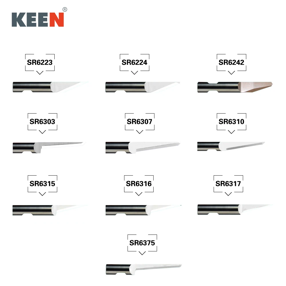 Карбид вольфрама один край Круглый 6 мм Осциллирующие лезвия ZUND COMELZ ATOM резак SR6303