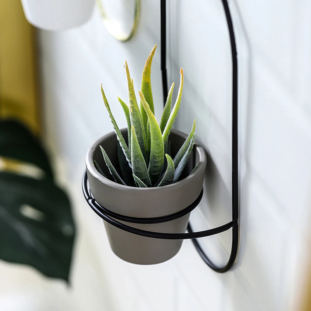 Геометрический контейнер для растений суккулентов Зеленый цветочный горшок