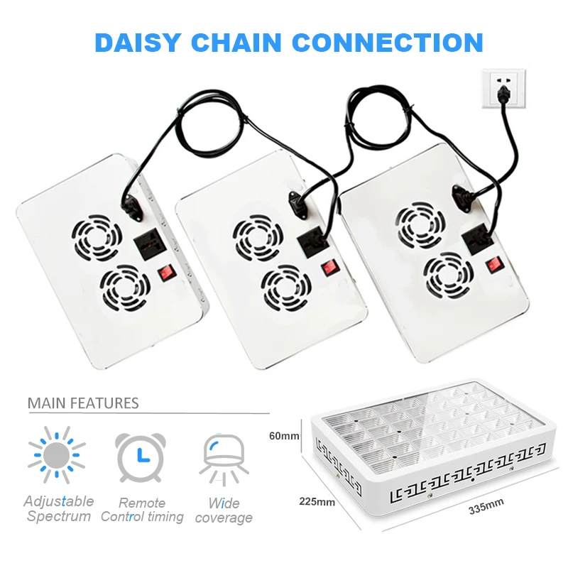 Полный спектр Фито лампа 3000W светодиодный Grow светильник светильники с таймером s