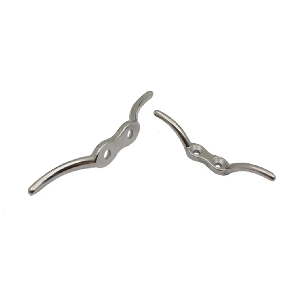 

Flag Halyard Rope Cleat 112/151mm Made From Stainless Steel Boat Securing Tie Down DocksTarps Awnings (316 A4)