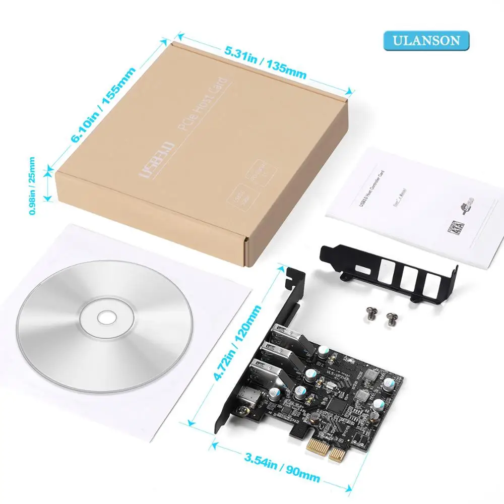 компьютерная шина pci e usb3 0 адптер 4