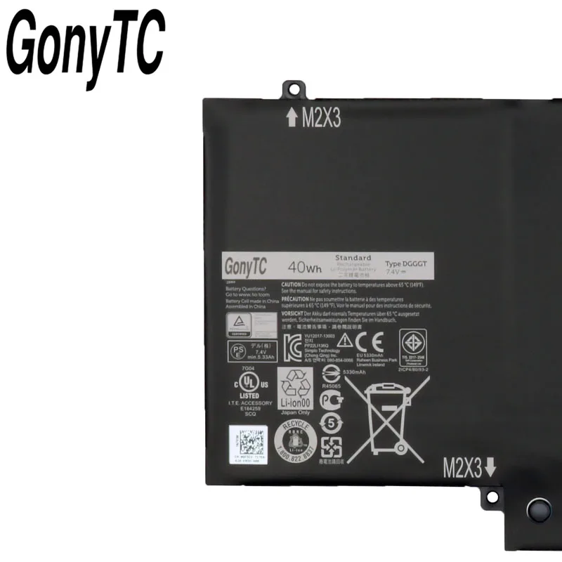 DGGGT ноутбук Батарея для DELL XPS 11 XPS11 1308T 1508T 2408T XPS11D 9P33 XPS11R|Аккумуляторы ноутбуков| |