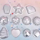 1 пара формочек для ванны в форме сердца, ракушек, цветов из алюминиевого сплава, сделай сам, инструмент для купания, 100% новый и высококачественный бренд