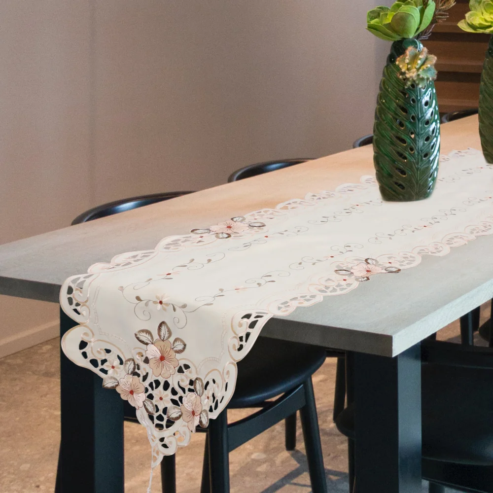 

1pc Decorative Table Cover Polyester Fiber Table Cloth Home Desk Ornament