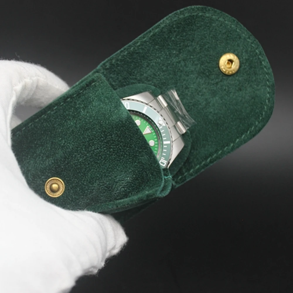 

Top slipper Green Watch bag Original Protective Pocket flannel Pouch for Watches Pockets Green Storage Bags 116610