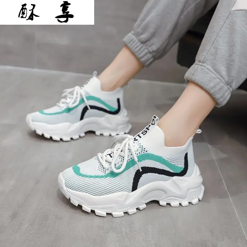 

Женские кроссовки на шнуровке, сетчатые дышащие износостойкие кроссовки с вулканизированной подошвой, удобная повседневная обувь на весну...