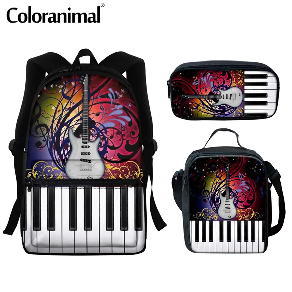 Coloranimal Новый Для женщин рюкзак 3 предмета в комплекте мужские рюкзаки для пианино