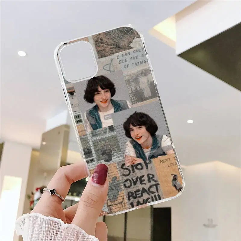 

TV Finn Wolfhard Stranger Things Phone Case Transparent soft For iphone 5 5s 5c se 6 6s 7 8 11 12 plus mini x xs xr pro max