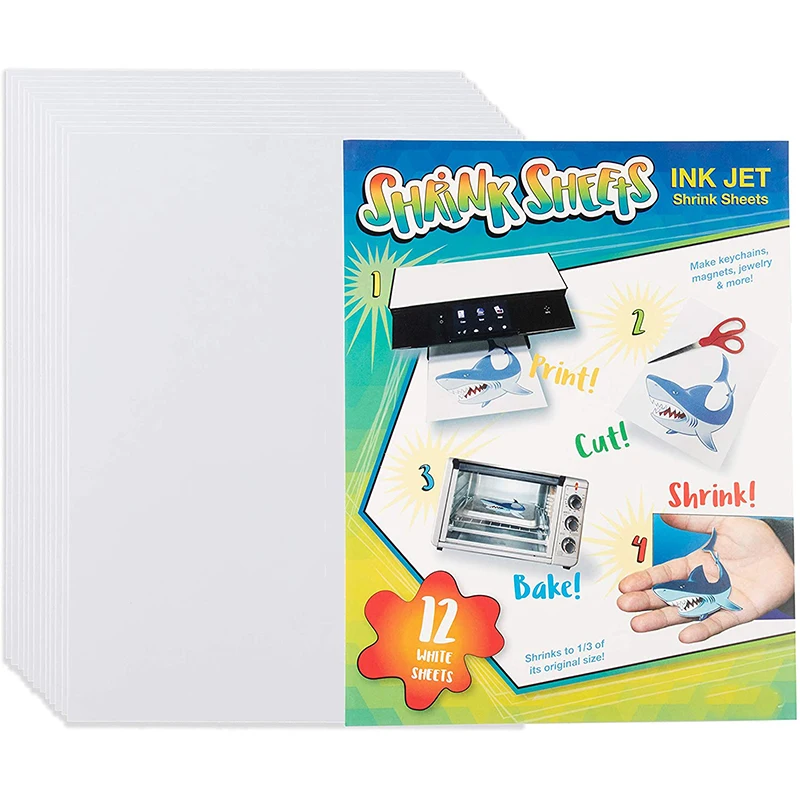 

Термоусадочная пленка для печати, белая, А4, 0,3 мм, 10 шт.