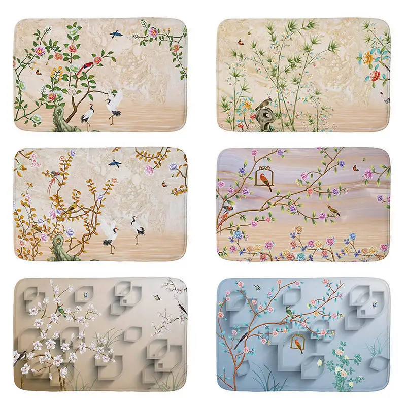 

1 шт., нескользящий фланелевый коврик для дома, 40 х60 см