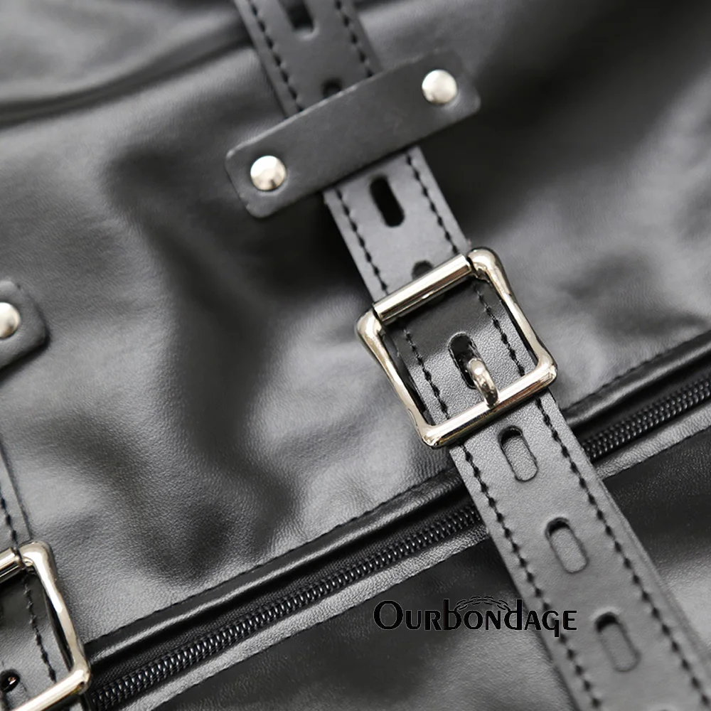 Ourbondage для взрослых искусственная кожа прямая куртка БДСМ Регулируемый Фетиш