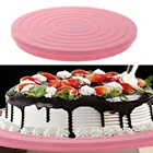 14 см мини пластиковый поворотный стол для торта Поворотная доска для торта основание для торта сахарный поворотный стол противоскользящая платформа