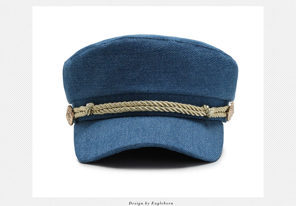Темно-синяя шляпа Военная Женская Gorra Cuero Marines Военная детская атласная фуражка капитана Marines джинсовая мода темно-синие Шляпы Путешествия Кепка-кадетка Кепка Капитана