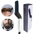 Многофункциональная электрическая расческа для волос, щетка для выпрямления бороды, устройство для завивки волос, инструменты для укладки, быстрое устройство для укладки волос для мужчин