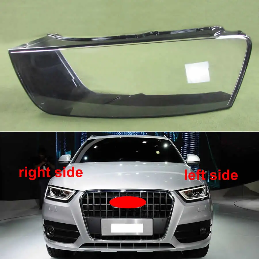 Пластиковая крышка для фар Audi Q3 2016 2017 2018 прозрачная затеняющая линза оболочка