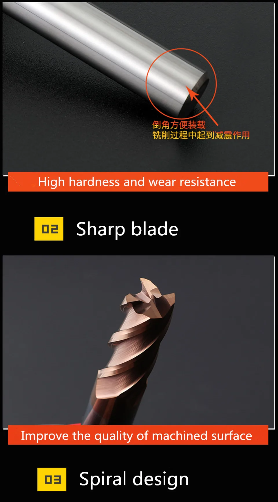 1PC Milling Cutter End Mill HRC55 4 Flute Metal Cutter 1mm 2mm 3mm 4mm 6mm 8mm 10mm 12mm Endmills Alloy Carbide Milling Tools