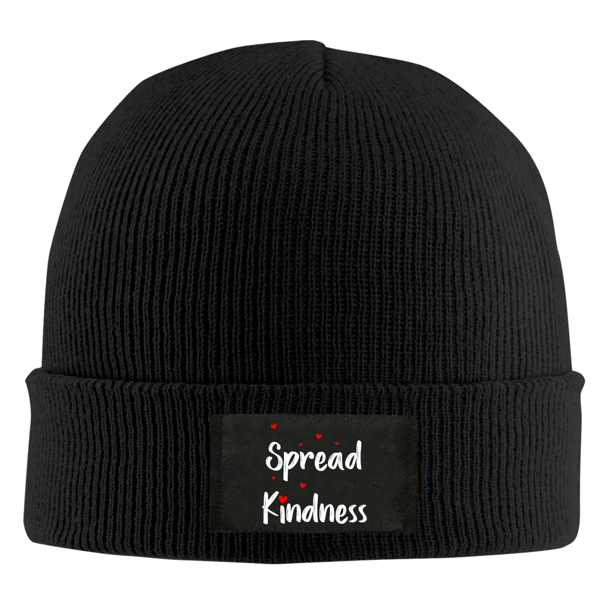 

Spread Kindness Beanie Hats For Men Women With Designs Winter Slouchy Knit Skull Cap